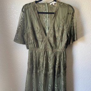 Haute Monde Dress with Sheer Back